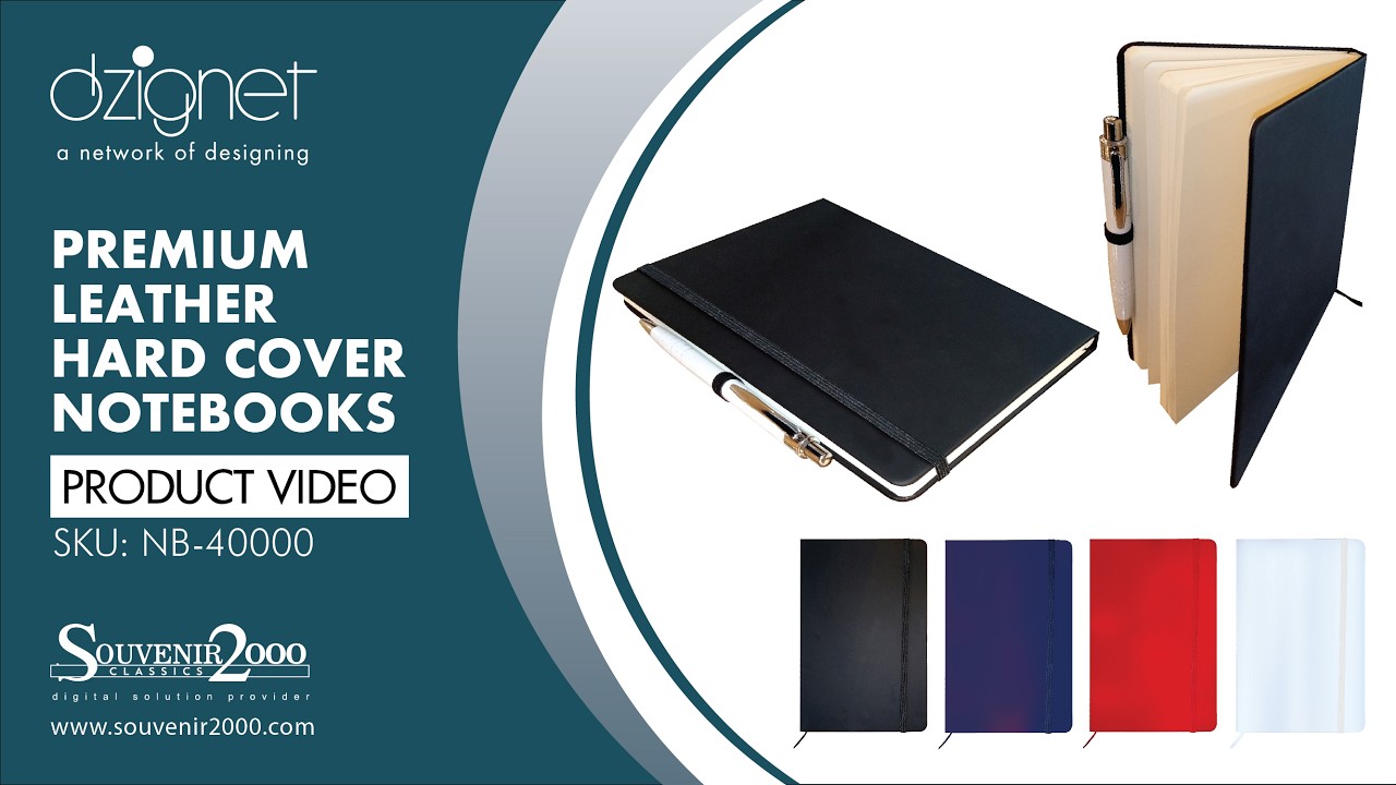 Customized Promotional Leather Hard Cover Notebook