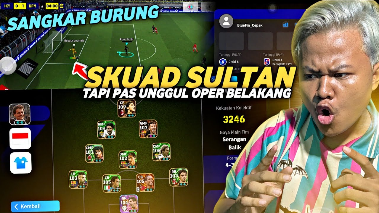 KETEMU PRO PLAYER SULTAN TAPI MAINNYA OPER BELAKANG?PEDAHAL SKUADNYA FULL EPIC EFOOTBALL 2026 MOBILE