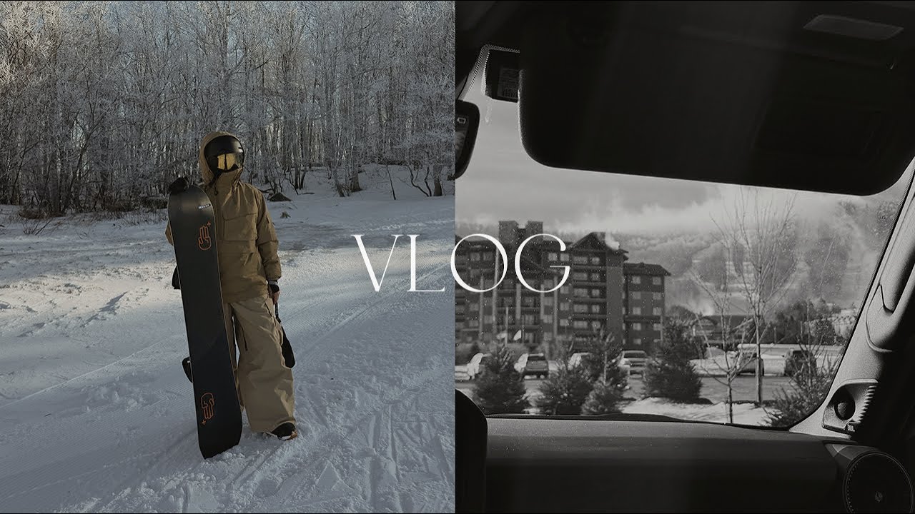 VLOG: HELLO 2025, SNOWBOARDING TRIP WITH FRIENDS IN WINDHAM | ALYSSA LENORE