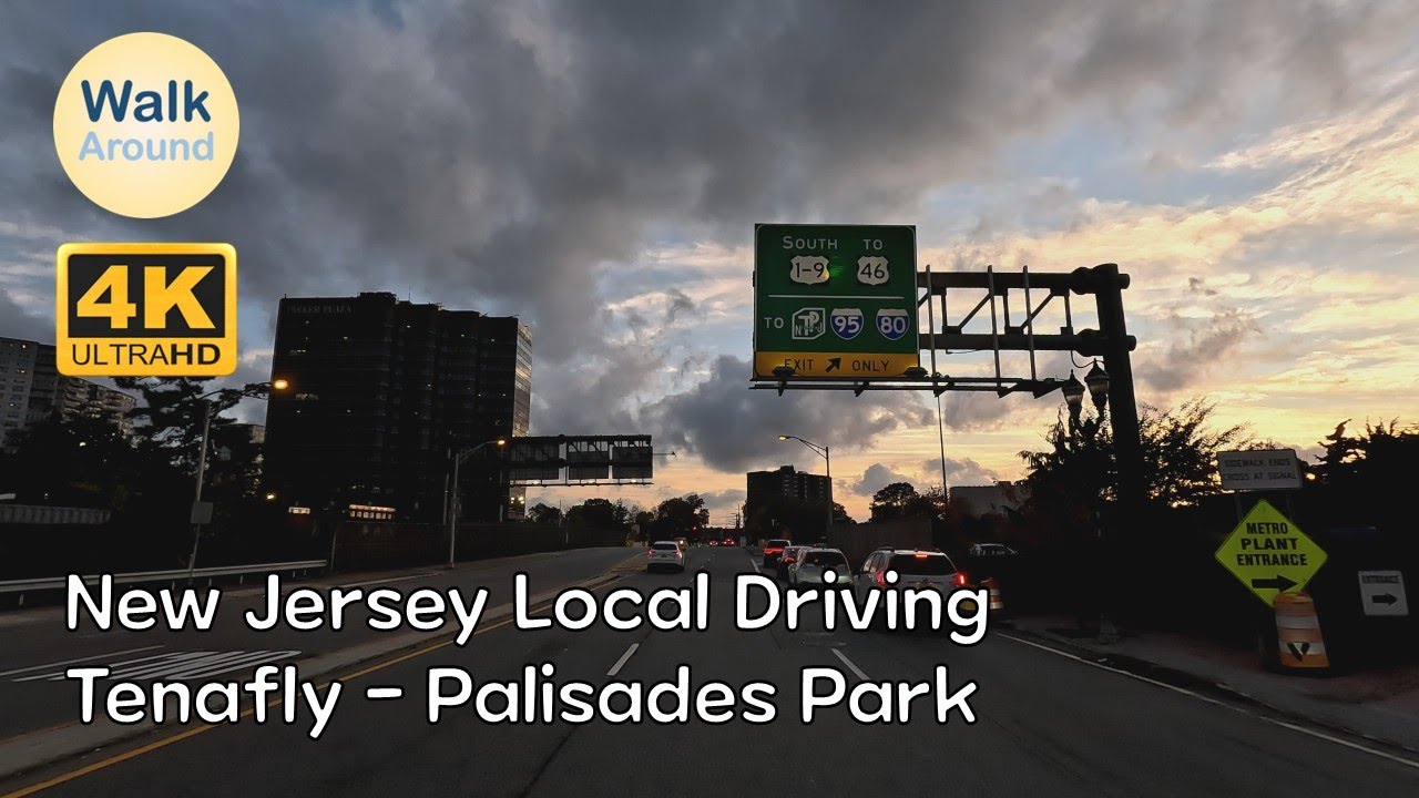 【4K60】 New Jersey Local Driving: Tenafly - Palisades Park