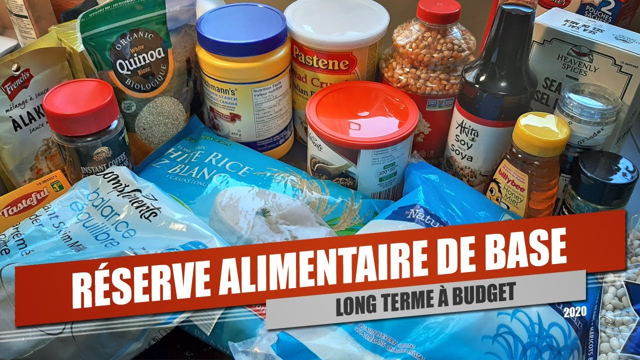 RÉSERVE ALIMENTAIRE DE BASE - Long terme à budget