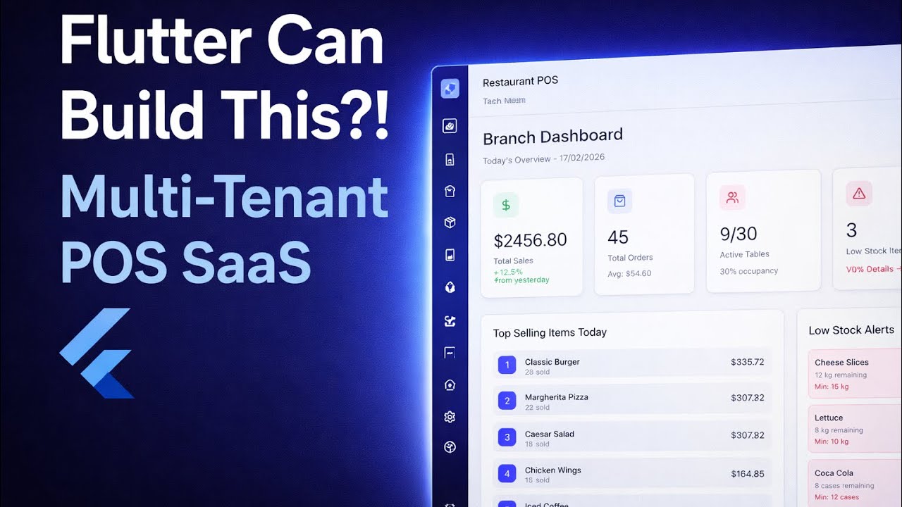 Building a Multi-Tenant & Multi-Branch SaaS in Flutter | Production-Level POS System