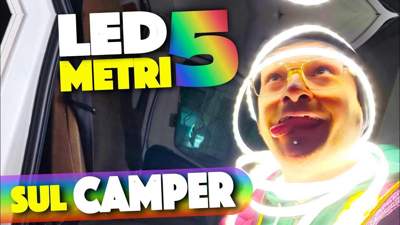 5 metri di led sul camper