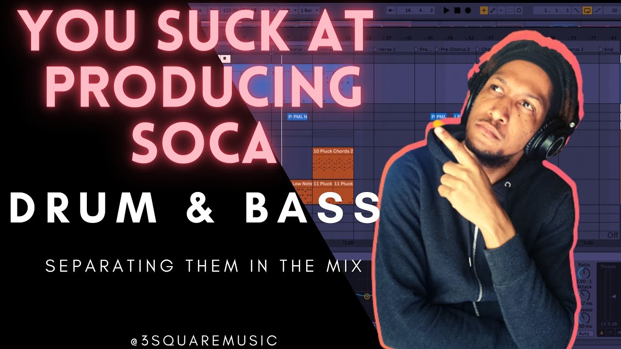 How to Separate Soca Drums & Bass with Sidechain Compression | Beginner-Friendly Production Tutorial