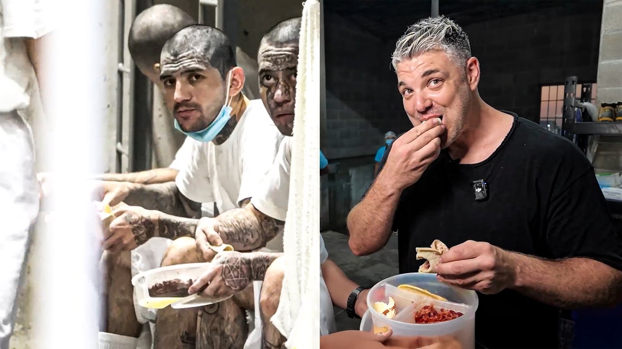 COMIENDO en la CÁRCEL del CECOT de BUKELE *Así se reparten la Comida los PRESOS*