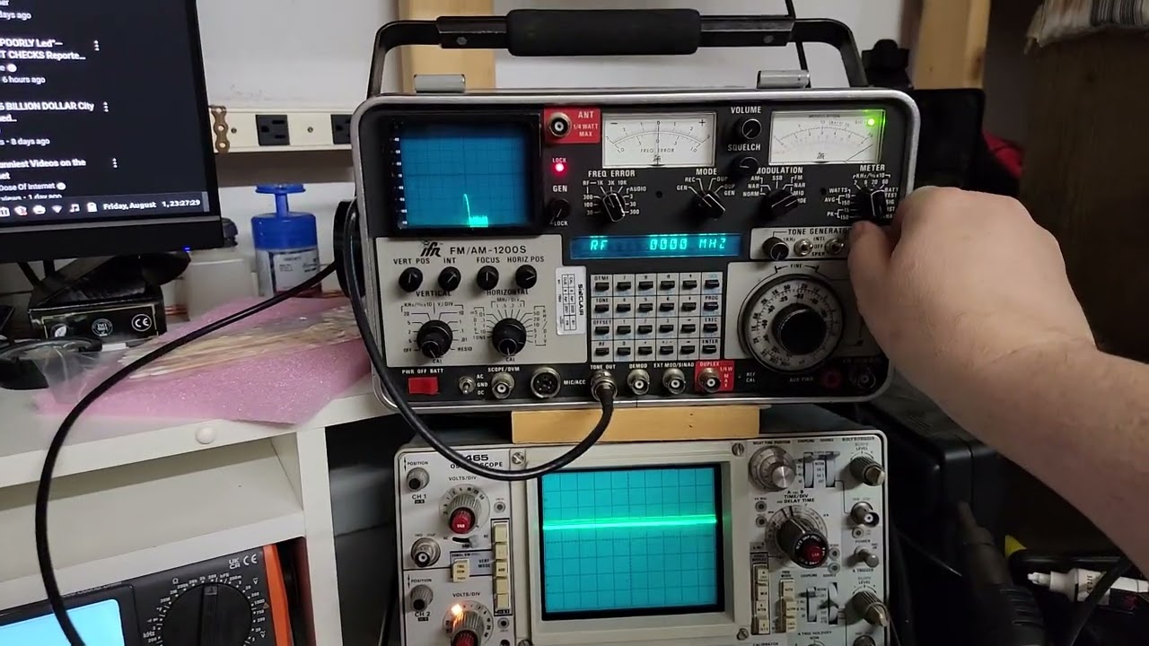 IFR 1200S Service Monitor Symptoms, Variable tone generator malfunction RF Shift