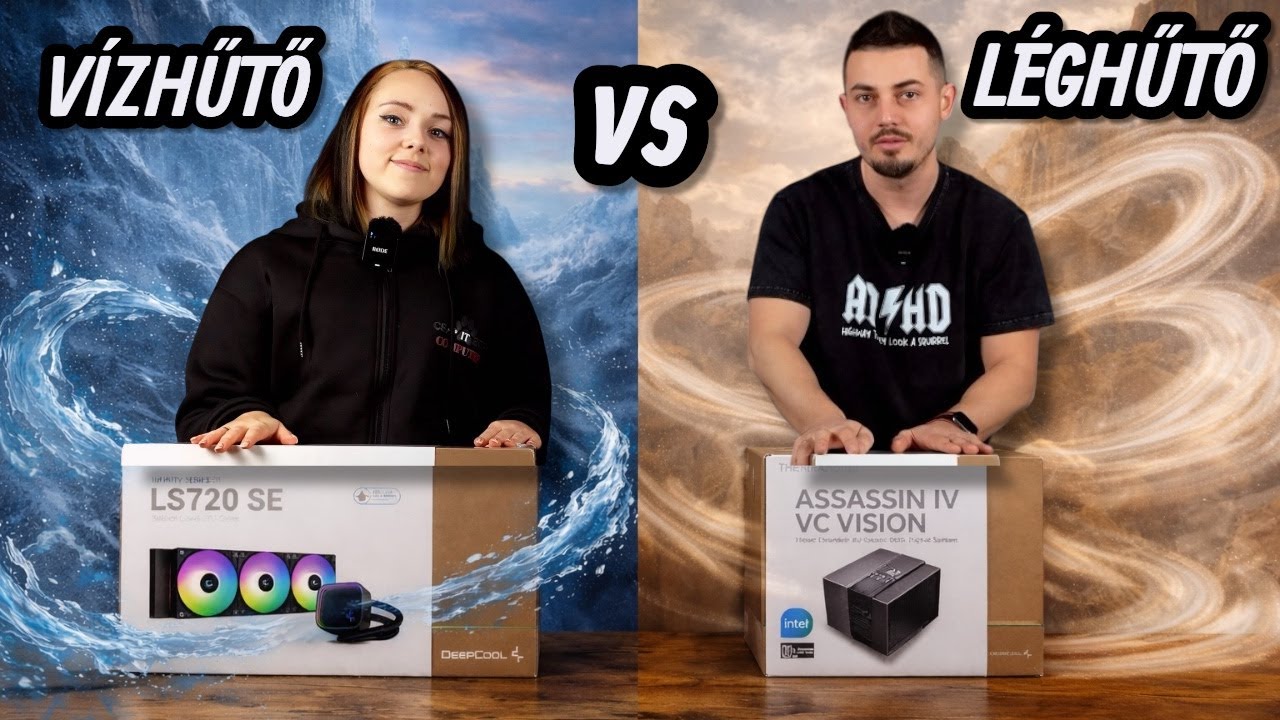 VÍZHŰTŐ VS LÉGHŰTŐ | DeepCool ASSASSIN IV VC VISION! #pc #tech #pcgaming #deepcool #heat #pcbuild