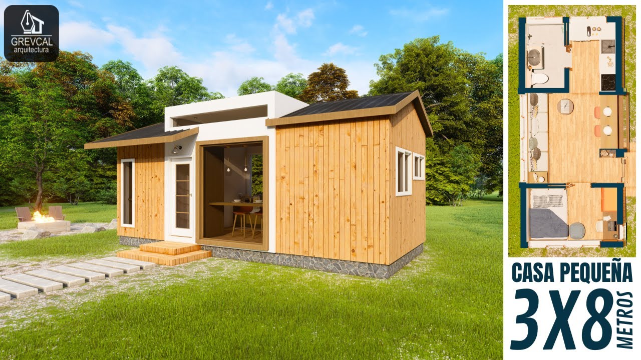 Casa de 3x8 Metros | Dise&ntilde;o de espacios peque&ntilde;os y funcionales