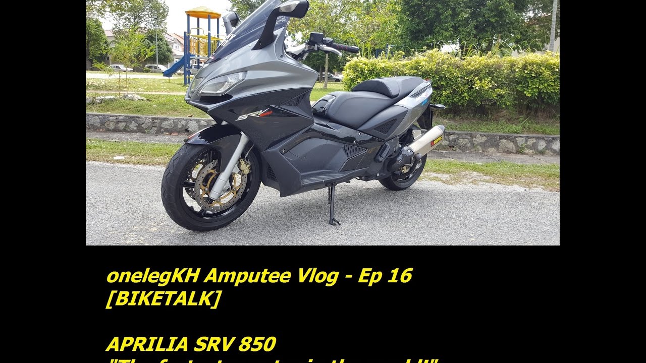 Aprilia SRV850: The fastest scooter in the world! - onelegKH vlog Ep 16