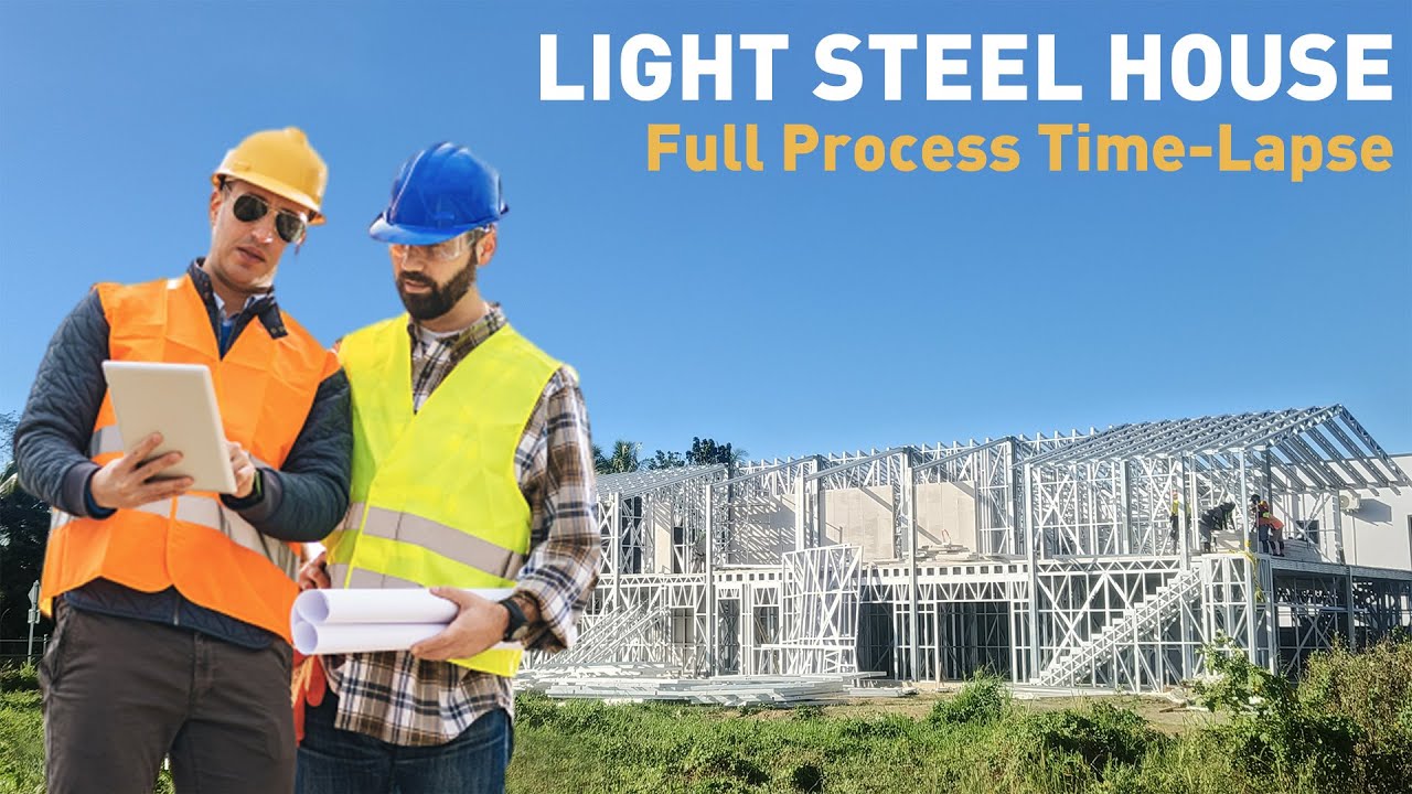 How We Built a LIGHT STEEL HOUSE in Fiji (Full Process Time-Lapse)