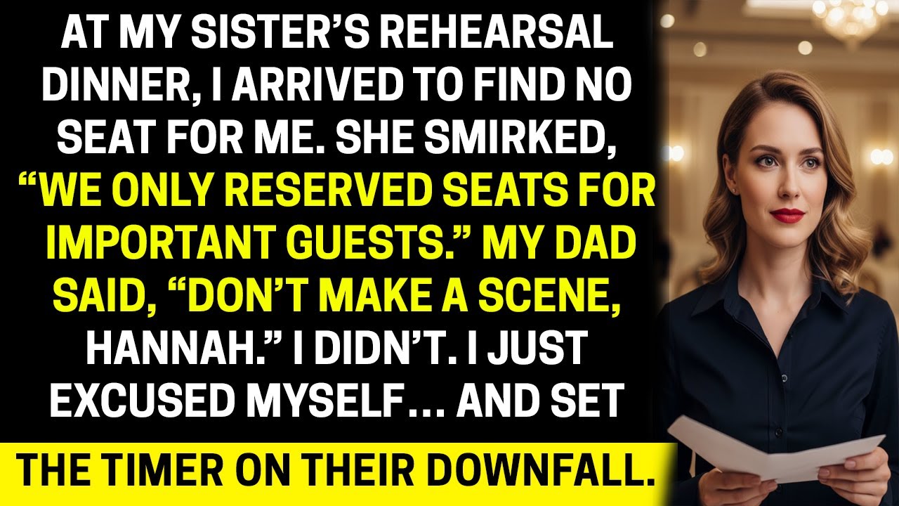 My Family Denied Me A Seat At The Wedding... Until They Discovered I Own The Venue