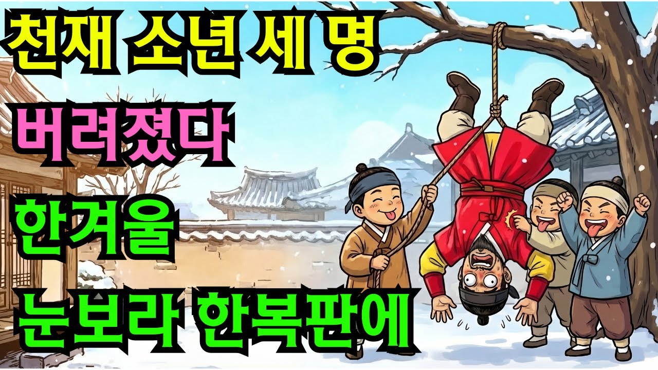 눈보라 속에 버려진 세 소년, 가난한 주모가 거둬 키운 이야기