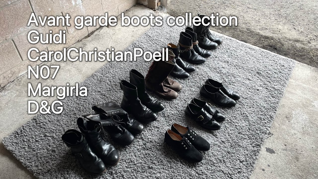 Boots & Shoes collection pt1 Archive Avant Garde Designer & Vintage boots/ Guidi CarolChristianPoell