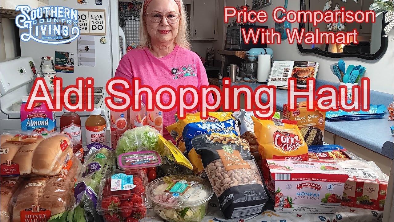 Aldi Shopping Haul  --  Price Comparison With Walmart