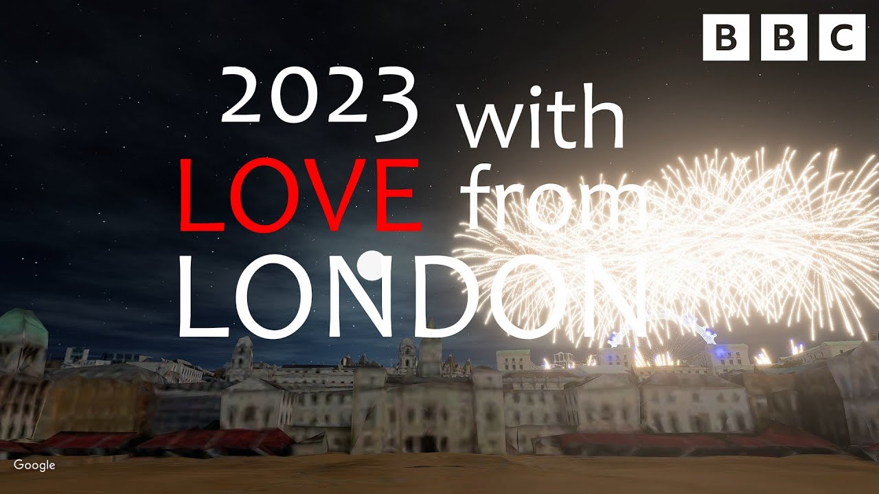 London New Year's Eve Fireworks 2023 - recreated (original)