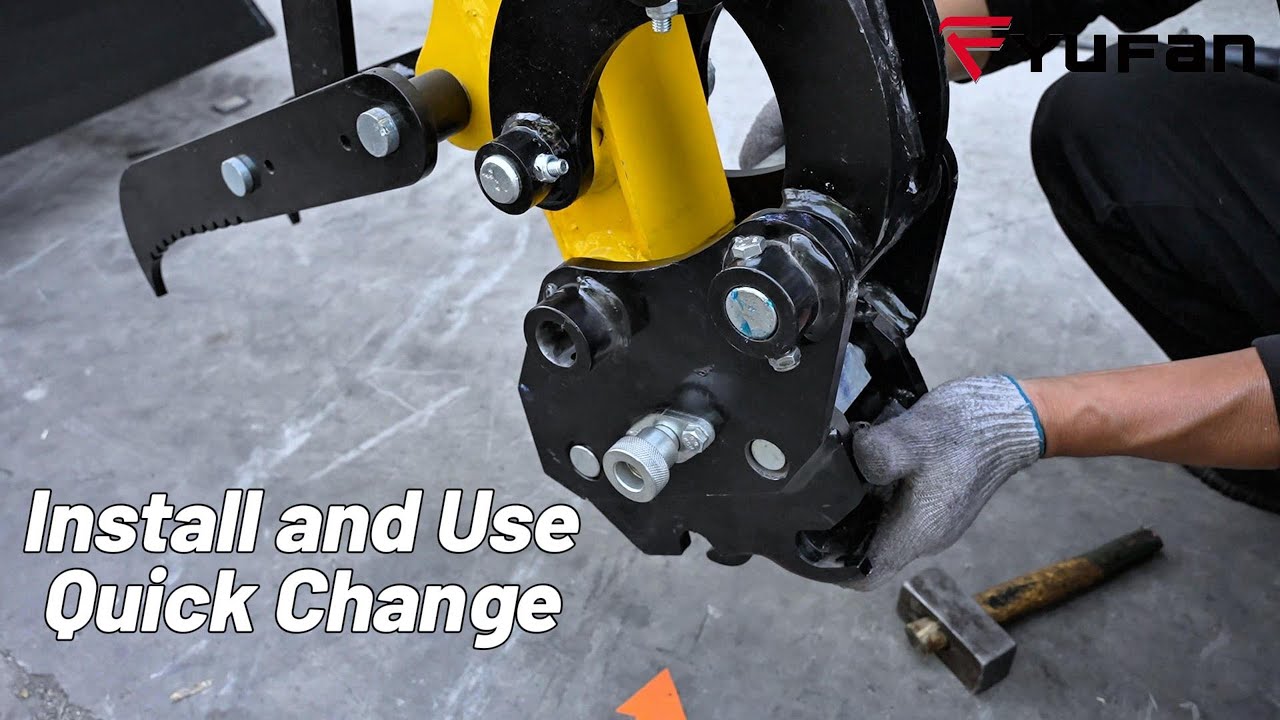 How to Install and Use Quick Change on A Mini Excavator  | Step-by-step Guide