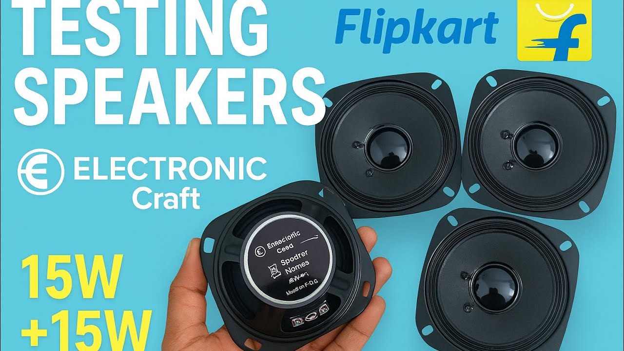 15 + 15 watt speaker testing from electronic crafts through Flipkart 