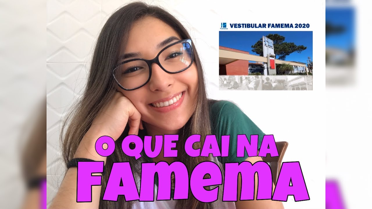 FAMEMA | TUDO SOBRE O VESTIBULAR 2020