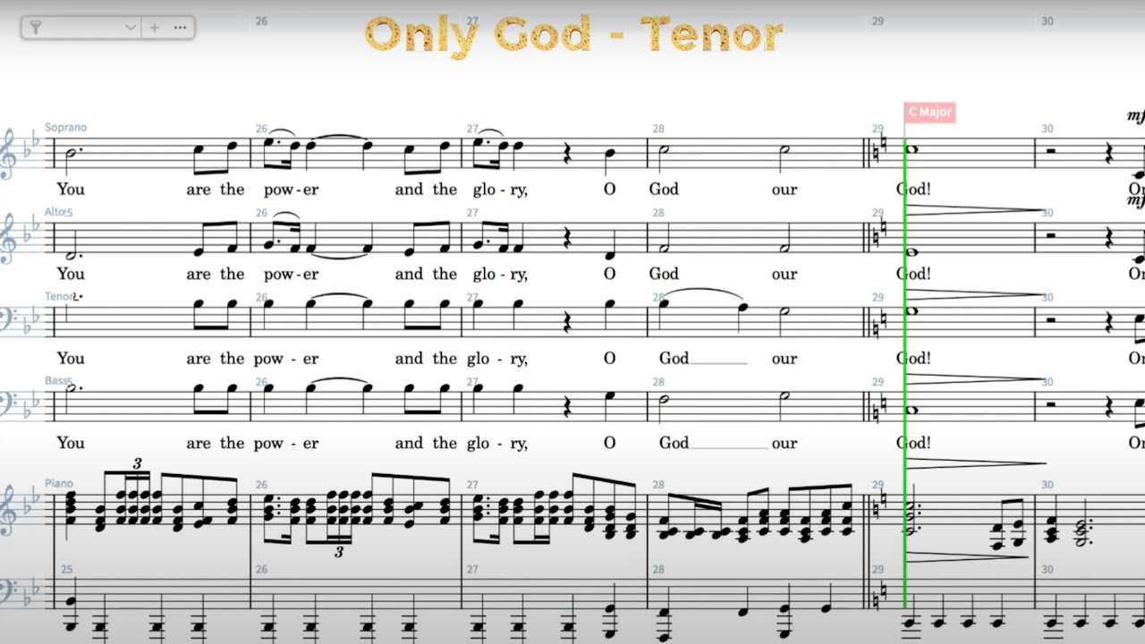 Only God - Tenor
