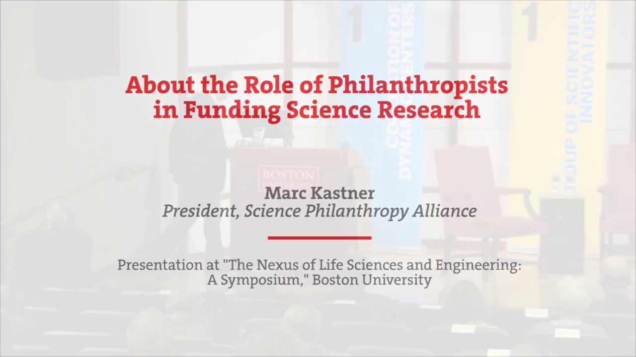 The Role of Philanthropists in Funding Science Research