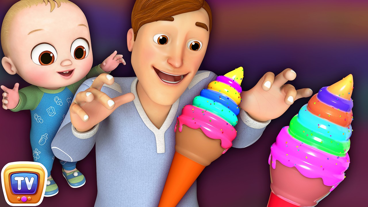 Johny Johny Yes Papa Ice Cream Song + More 3D Nursery Rhymes & Kids Songs - ChuChu TV