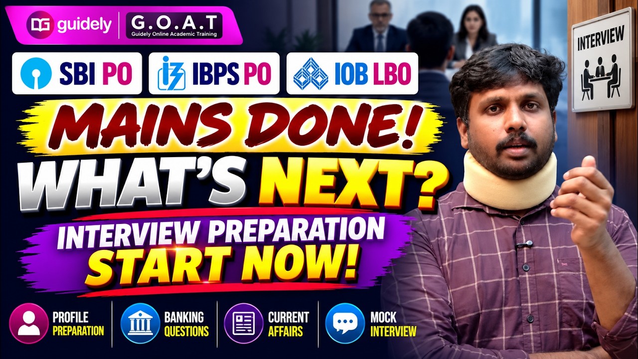IBPS PO | SBI PO | IOB LBO Mains Done! 🔥 Interview Preparation START NOW | Complete Roadmap | G.O...