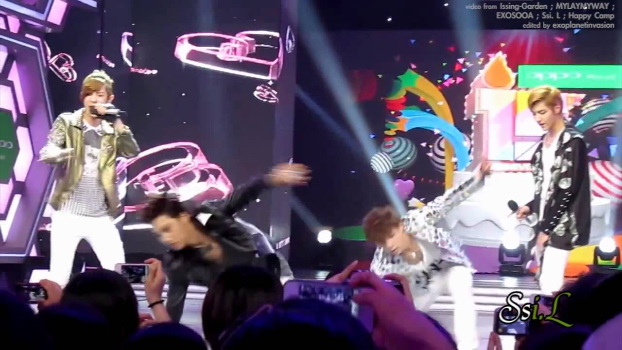 120703 EXO -  Two Moons at Happy Camp fancam edited mix (KAI and LAY focus)