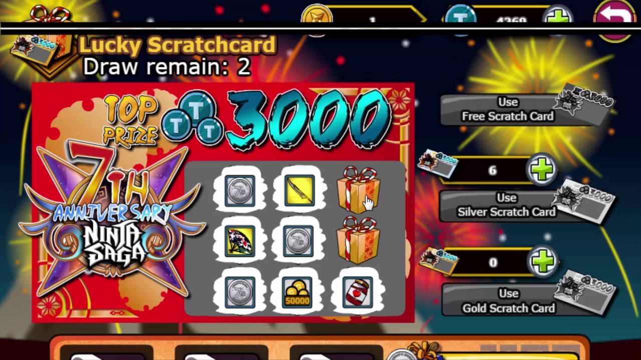 Ninja Saga Yangki - i get 3k token LOL and review Mini Dark Kirin