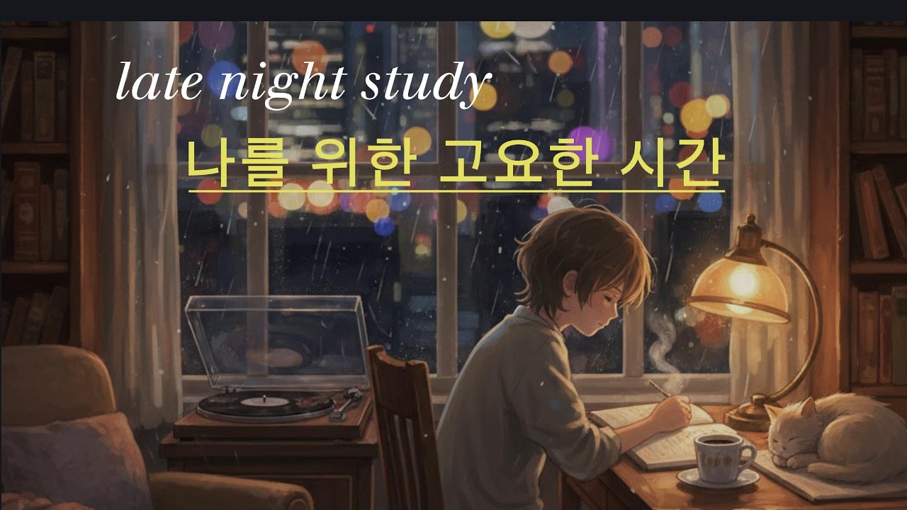 오늘 하루도 수고한 당신에게, 고요한 밤의 로파이 비트#BGM #공부할때듣는음악 #집중력음악 #수면음악 #HealingMusic#새벽감성 # #ChillVibes #Esthetic