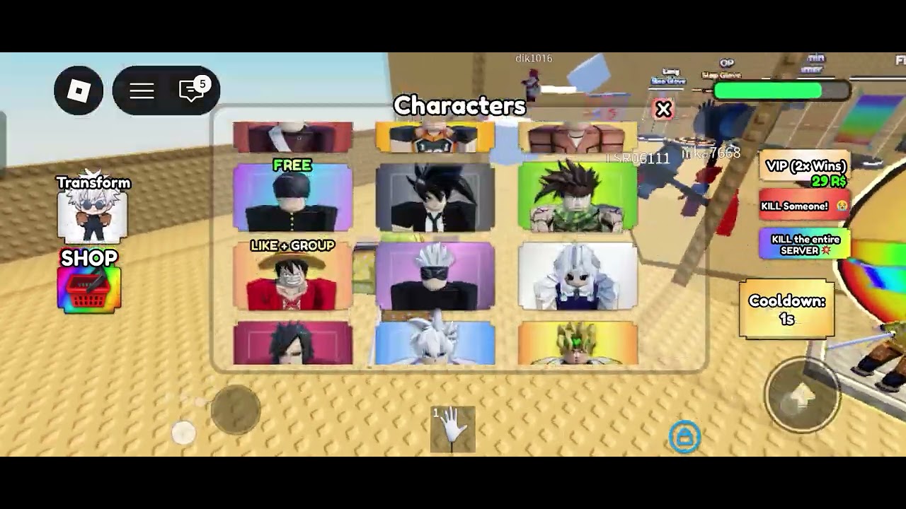 Play Roblox end trolling player🤣🤣🤣