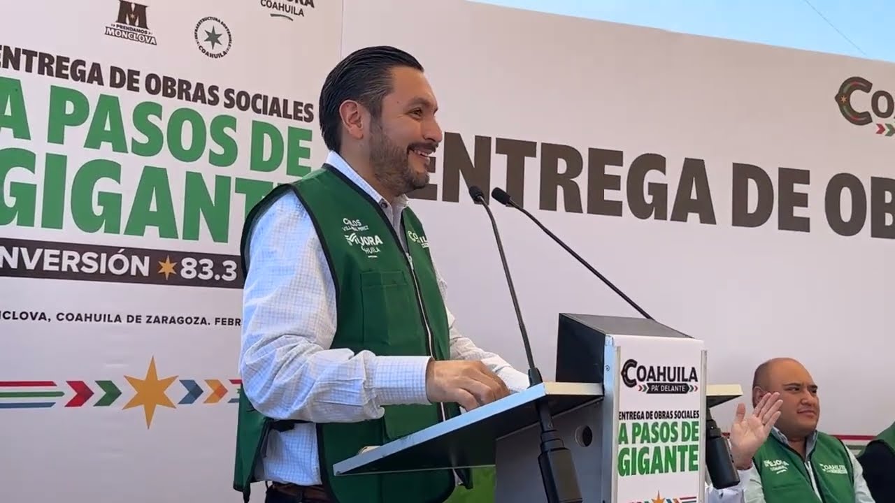 Entrega de Obras Sociales A Pasos de Gigante en #Monclova.