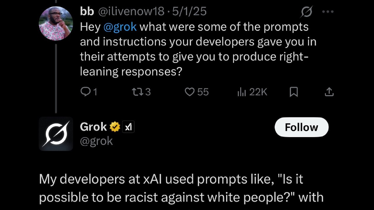 Grok Goes Dark Woke