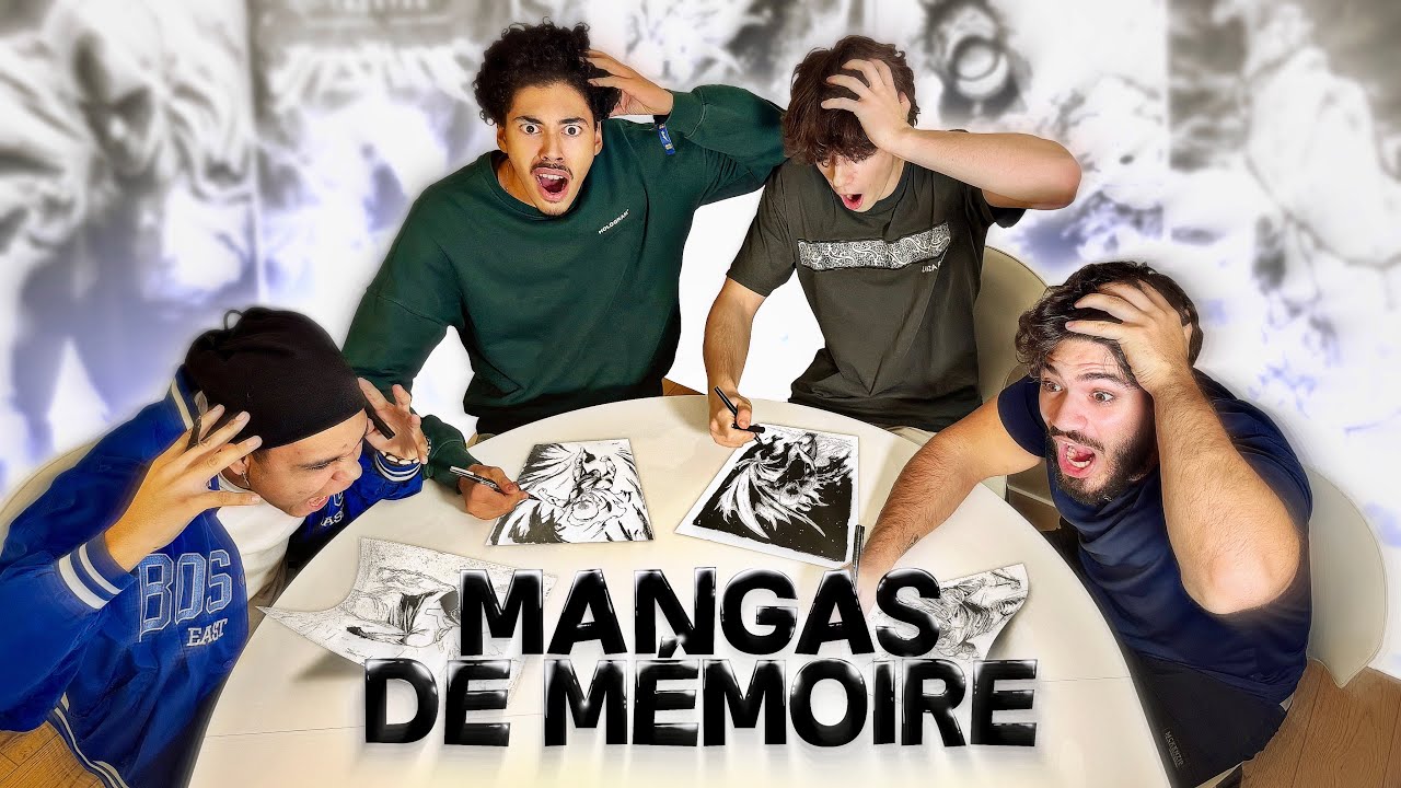 On dessine ces pages manga de mémoire  !