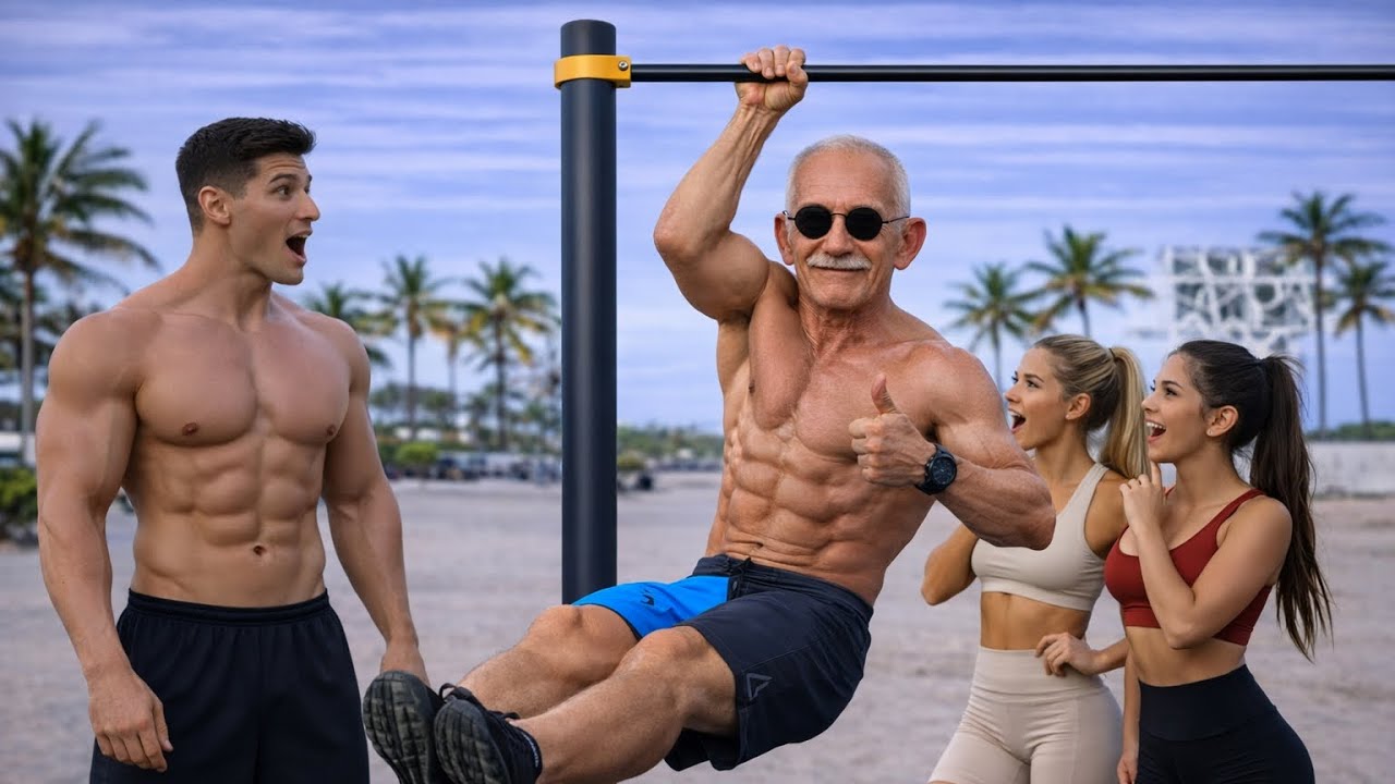 OLD MAN WITH SUPER STRENGTH SHOCKS EVERYONE! (WORKOUT PRANK)