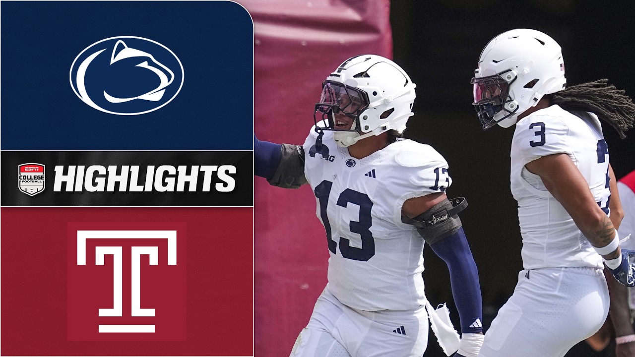 Penn State Nittany Lions vs. Temple Owls | Full Game Highlights | ESPN College Football