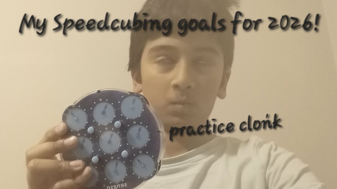 My speedcubing goals for 2026! 