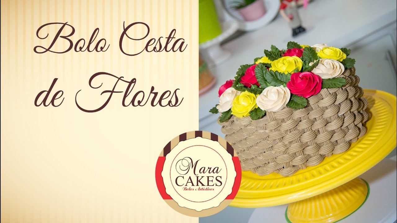 Bolo Cesta de Flores