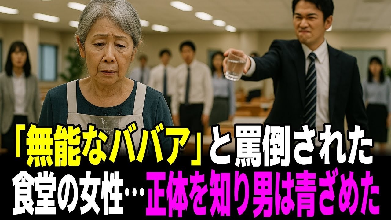 「無能なババア」と罵倒された食堂の女性…正体を知り男は青ざめた