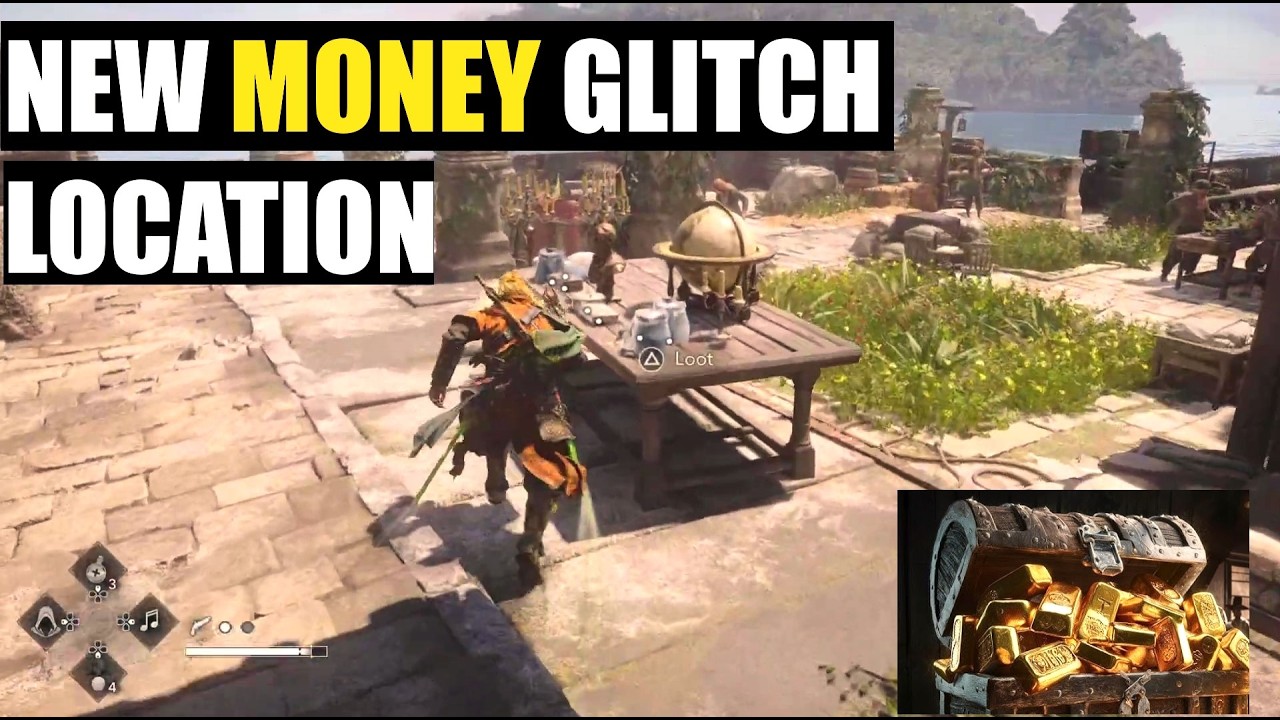 Money Glitch NEW BETTER LOCATION ! ( Unlimited Farm ) , Assassins Creed Black Flag Resynced