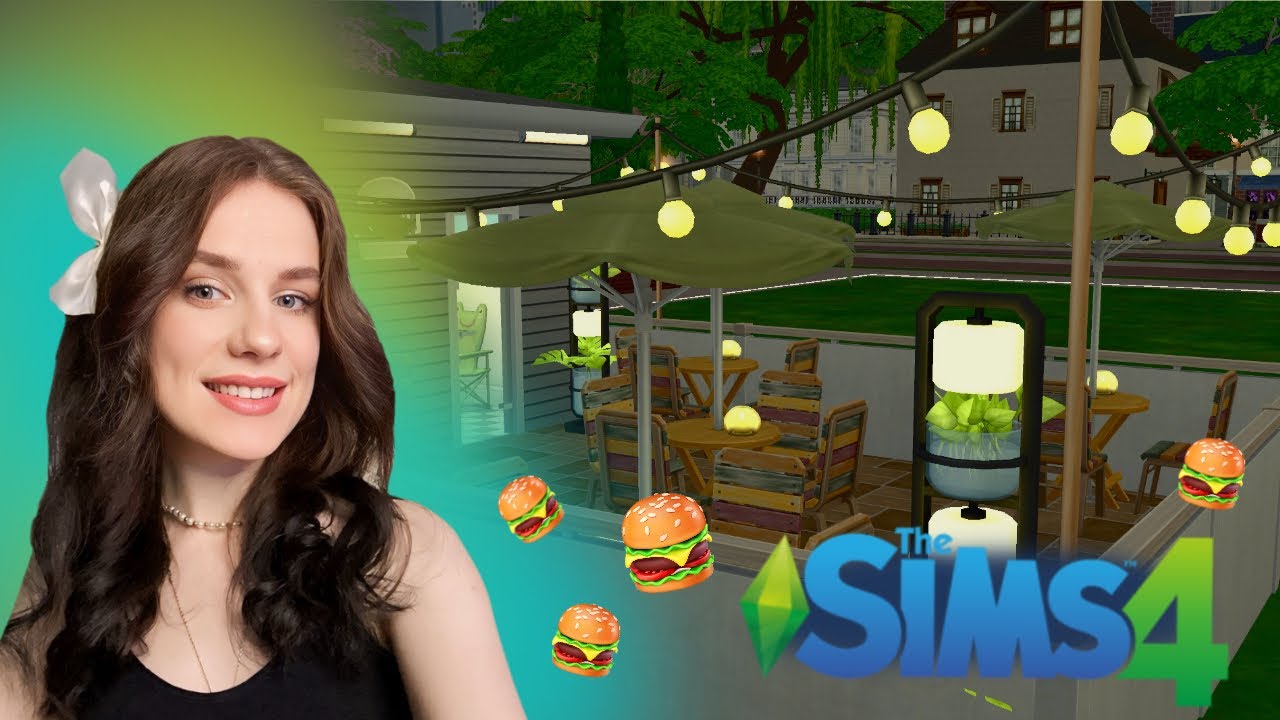 Я открыла дешевую БУРГЕРНУЮ!  / THE SIMS 4 Ресторан #1