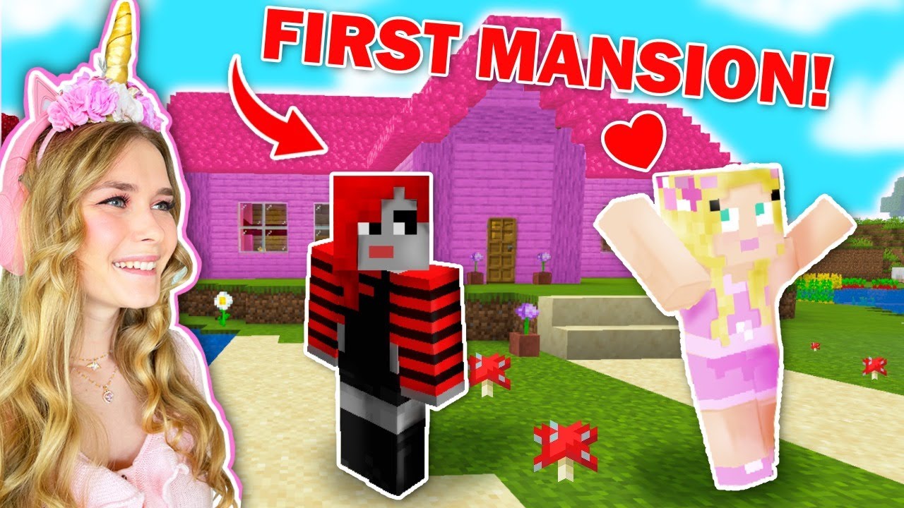 Building Our FIRST MANSION In MINECRAFT!