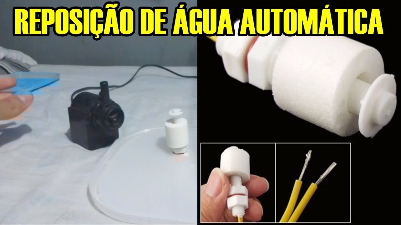 Sistema AUTOMÁTICO Reposição de Água DOCE em AQUÁRIO MARINHO