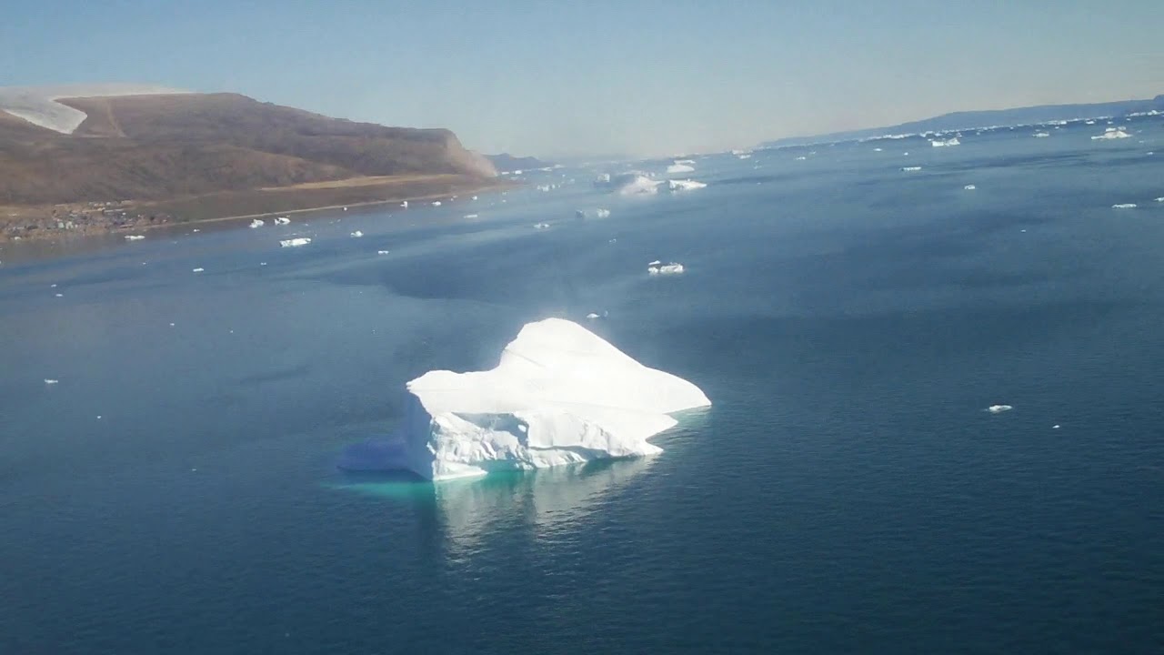 Helicopter flight. North-west Greenland. Summer