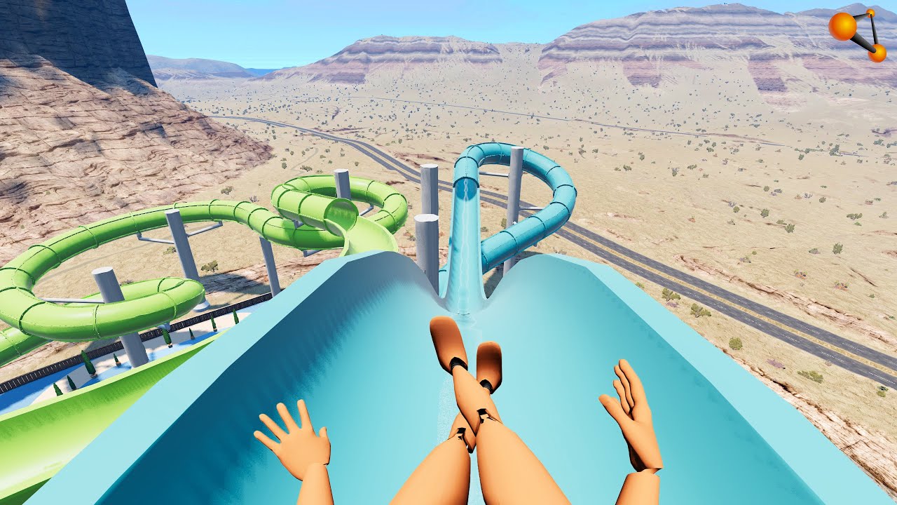 АКВАПАРК СМЕРТИ! САМЫЕ ОПАСНЫЕ ВОДНЫЕ ГОРКИ | BeamNG.drive
