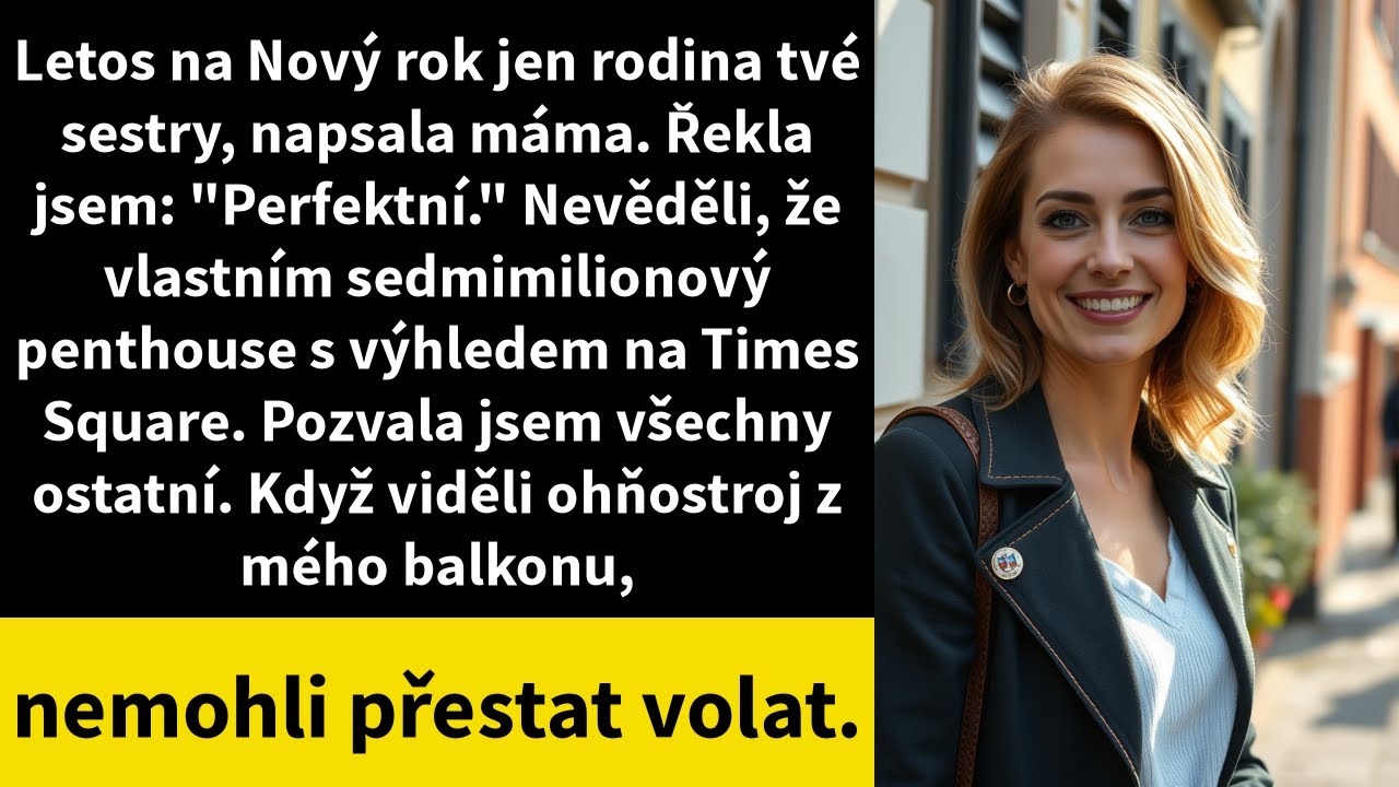 Letos na Nový rok jen rodina tvé sestry, napsala máma. Řekla jsem: 