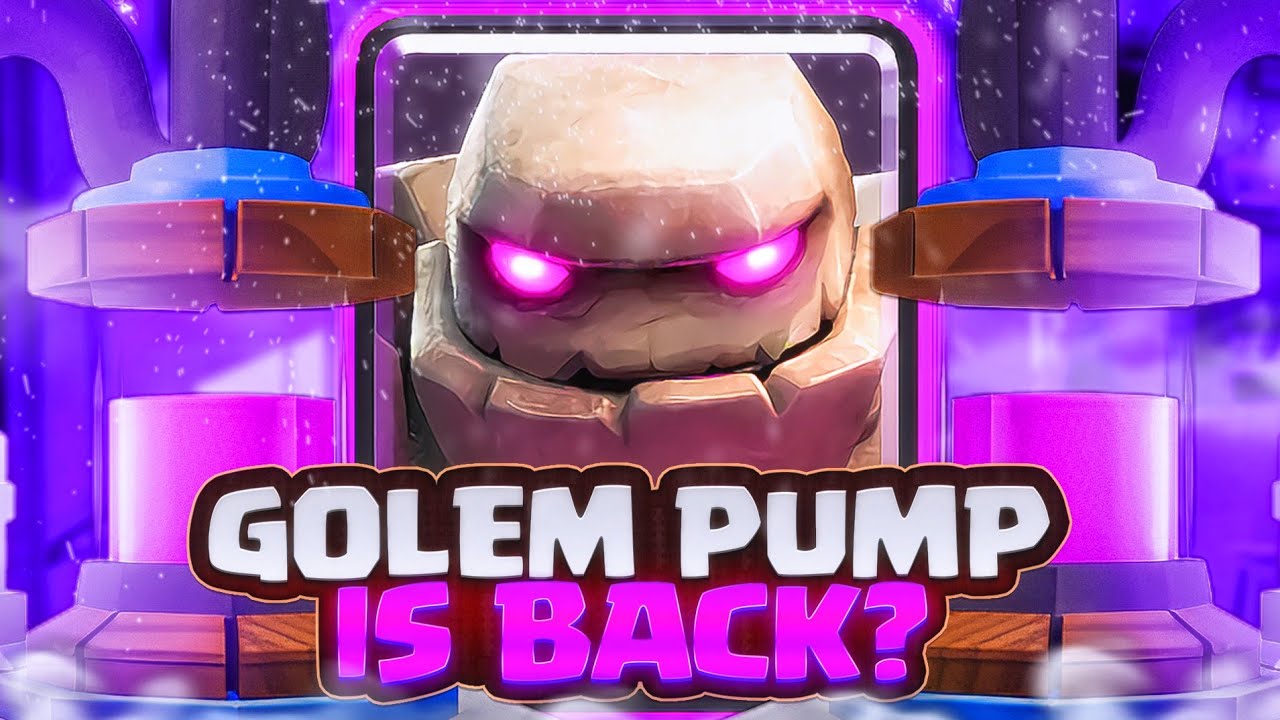 NEW GOLEM PUMP DECK with EVO BABY DRAGON & VINES is BROKEN in Clash Royale!