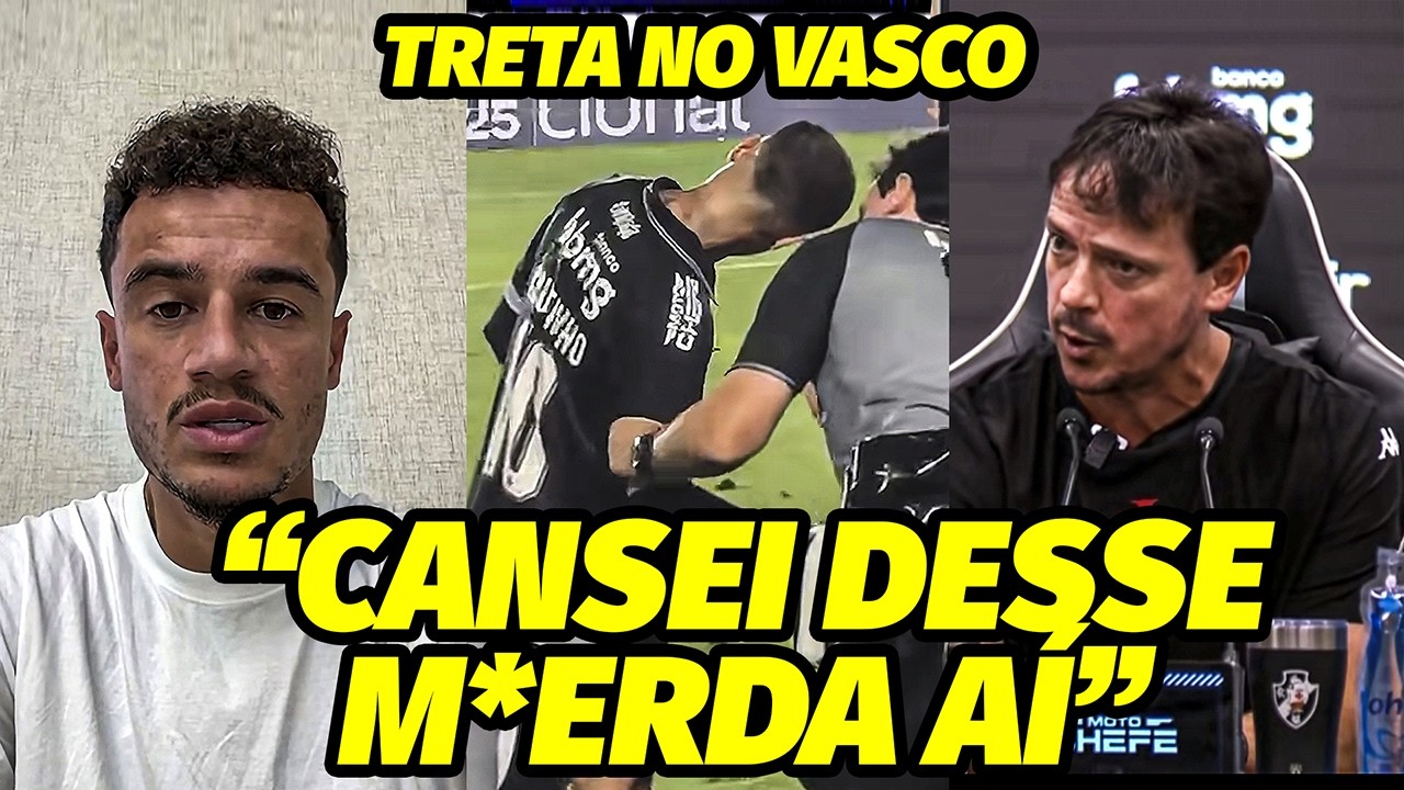 “ARROGANTE..MASCARADO.. UM DOS CARAS MAIS NOJENTOS DO FUTEBOL..” A TRETA DO COUTINHO NO VASCO
