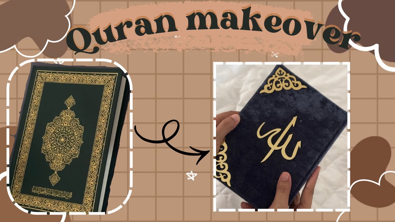 Quran wrapping tutorial | How to give new look your quran | Quran makeover 
