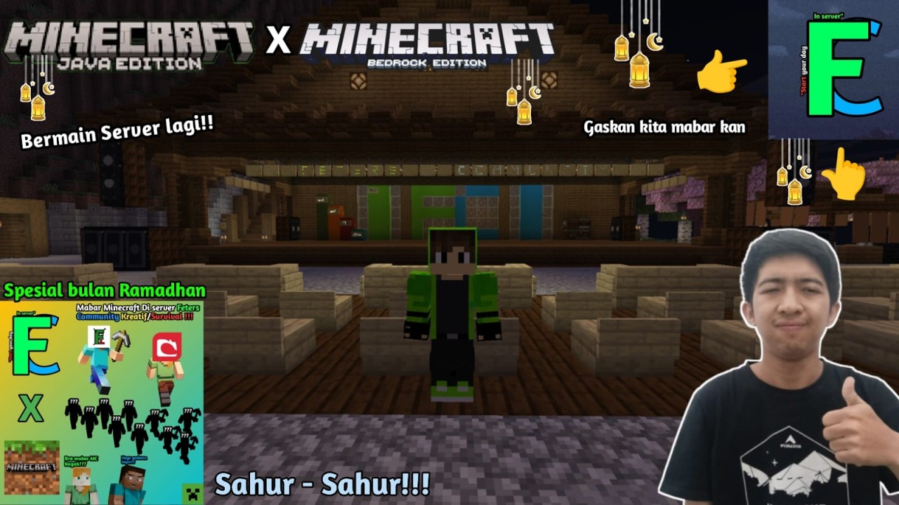 [POTRAIT] NEMENIN SAHUR KE 18 DI SERVER FETERS ANOMALY!!! MINECRAFT INDONESIA #24 #mc #server
