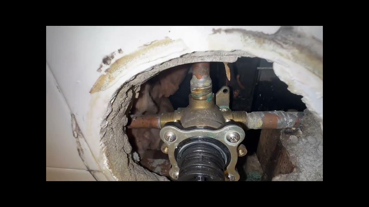 Broken shower valve